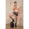 NEK Boxer long VEGA Noir-Rouge